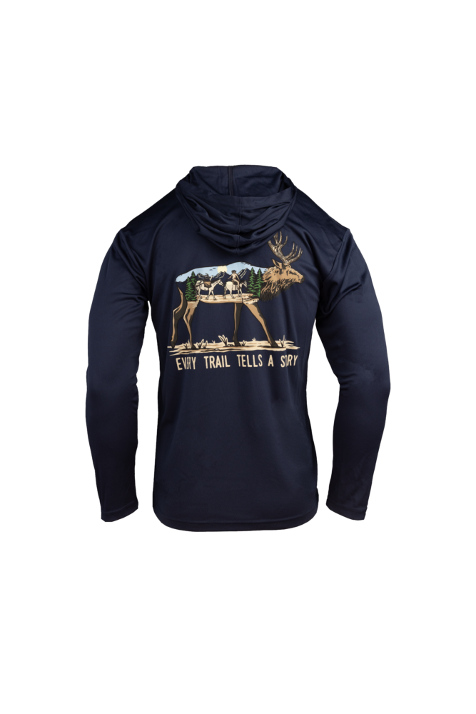 Navy License Plate Sun Hoodie “New Arrival!!”
